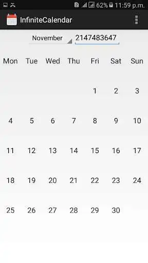 Play Infinite Calendar as an online game Infinite Calendar with UptoPlay