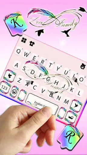 Play Infinity Feather Keyboard Theme as an online game Infinity Feather Keyboard Theme with UptoPlay