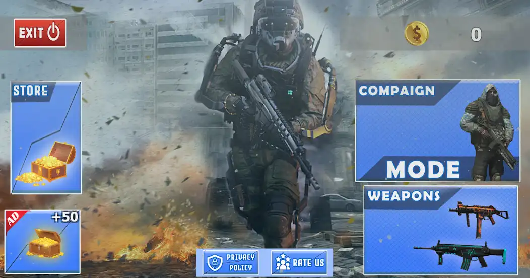 Play Infinity Shooting Gun Strike as an online game Infinity Shooting Gun Strike with UptoPlay