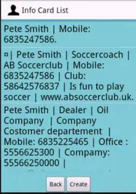 Play InfoCard as an online game InfoCard with UptoPlay