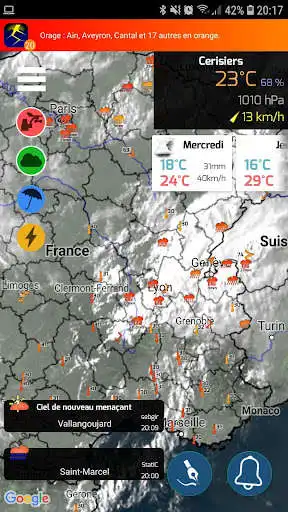 Play Infoclimat - live weather  and enjoy Infoclimat - live weather with UptoPlay