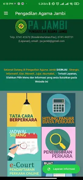 Play Info PA Jambi  and enjoy Info PA Jambi with UptoPlay