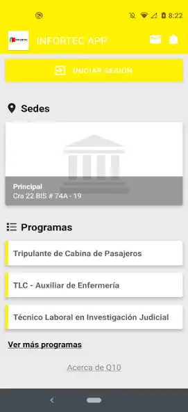 Play INFORTEC APP as an online game INFORTEC APP with UptoPlay