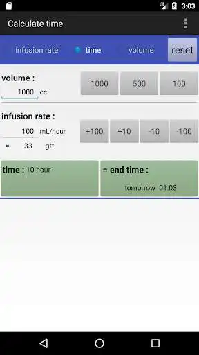 Play Infusion Calculator as an online game Infusion Calculator with UptoPlay
