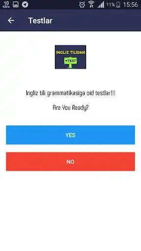 Play APK Ingliz tili mashq va testlar  and enjoy Ingliz tili mashq va testlar with UptoPlay com.ingliz_tili.mashq.testlar