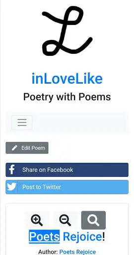 Play inLoveLike - Poetry with Poems  and enjoy inLoveLike - Poetry with Poems with UptoPlay