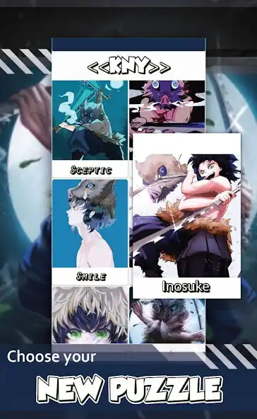 Play Inosuke Puzzle Game Anime KNY as an online game Inosuke Puzzle Game Anime KNY with UptoPlay