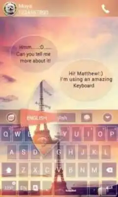 Play In paris GO Keyboard Theme