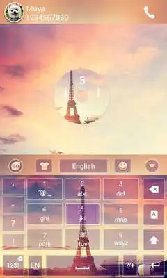 Play In paris GO Keyboard Theme
