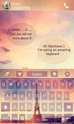 Play In paris GO Keyboard Theme