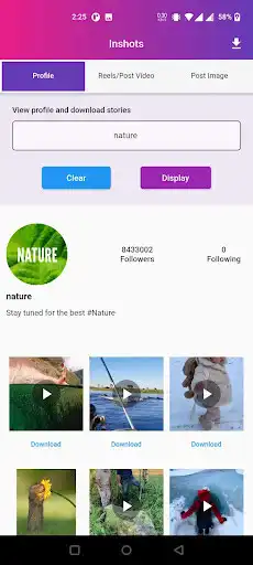 Play Inshots - photo and video Downloader For Instagram as an online game Inshots - photo and video Downloader For Instagram with UptoPlay
