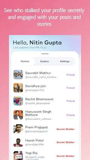 Play InStalker - IG Profile Tracker  and enjoy InStalker - IG Profile Tracker with UptoPlay