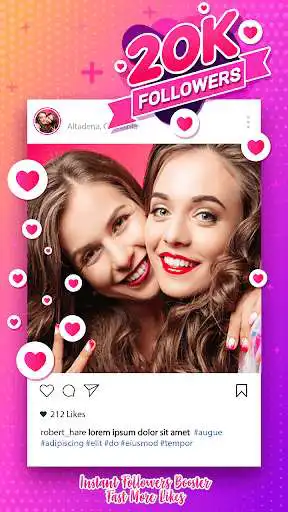Play Instant Followers Booster - Fast More Likes  and enjoy Instant Followers Booster - Fast More Likes with UptoPlay