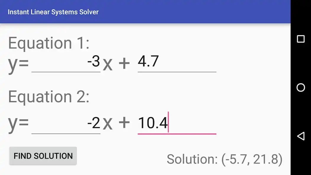 Play Instant Linear Systems Solver  and enjoy Instant Linear Systems Solver with UptoPlay