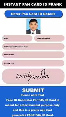 Play Instant Pan Card Id Maker Prank Play Instant Pan Card Id Maker Prank