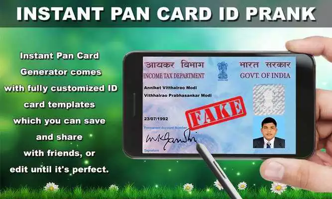 Play Instant Pan Card Id Maker Prank Play Instant Pan Card Id Maker Prank