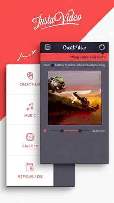 Play InstaVideo, add music, no crop Play InstaVideo, add music, no crop