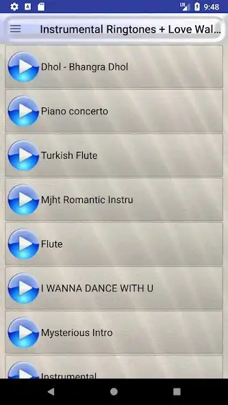 Play Instrumental Ringtones and Love Wallpapers  and enjoy Instrumental Ringtones and Love Wallpapers with UptoPlay