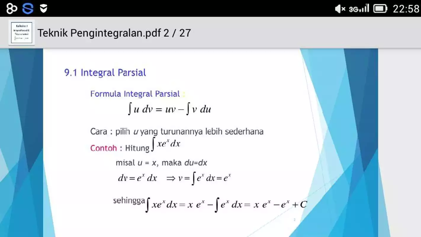 Play Integral Parsial