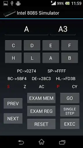 Play Intel 8085 Simulator