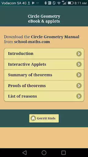 Play APK Interactive Circle Geometry  and enjoy Interactive Circle Geometry with UptoPlay com.school_maths.circle_geometry_android