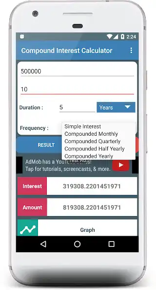 Play Interest and Compound Interest Calculator as an online game Interest and Compound Interest Calculator with UptoPlay