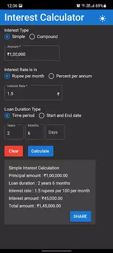 Play Interest Calculator by ANR as an online game Interest Calculator by ANR with UptoPlay