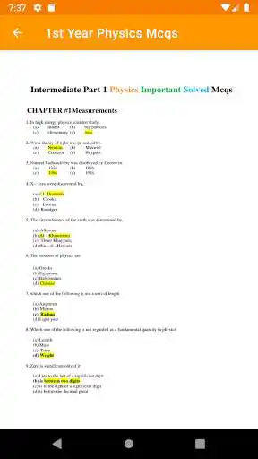 Play Intermediate Physics Mcqs as an online game Intermediate Physics Mcqs with UptoPlay