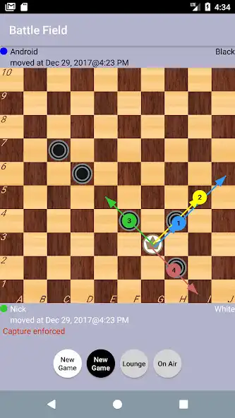 Play International Draughts as an online game International Draughts with UptoPlay