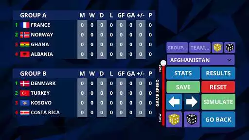Play International Football Simulator