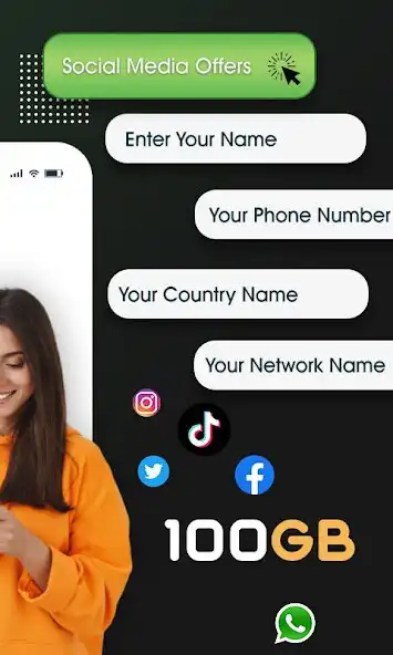 Play Internet Data app : 100 GB as an online game Internet Data app : 100 GB with UptoPlay