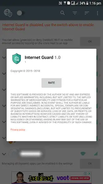 Play Internet Guard - No Root Firewall and Data Saver as an online game Internet Guard - No Root Firewall and Data Saver with UptoPlay