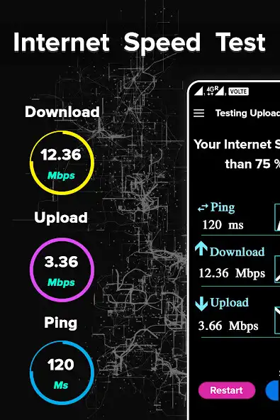 Play Internet Speed Meter / Test as an online game Internet Speed Meter / Test with UptoPlay