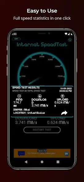 Play Internet SpeedTest - 0kla as an online game Internet SpeedTest - 0kla with UptoPlay