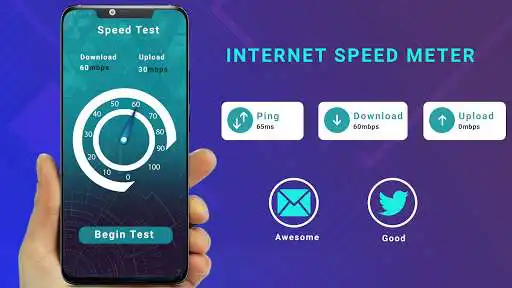 Play Internet Speed Test - WiFi, 4G Speed Test  and enjoy Internet Speed Test - WiFi, 4G Speed Test with UptoPlay