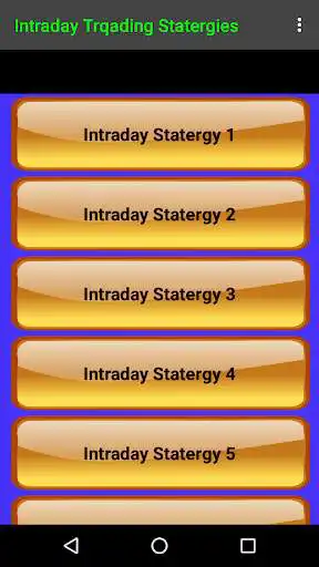 Play Intraday Trading Strategies