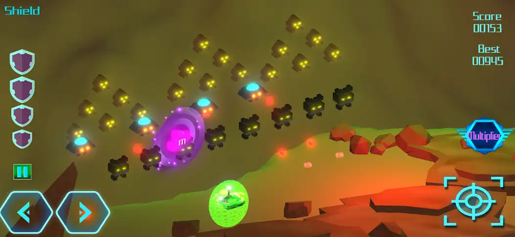 Play Invader X1 - Space Defender as an online game Invader X1 - Space Defender with UptoPlay