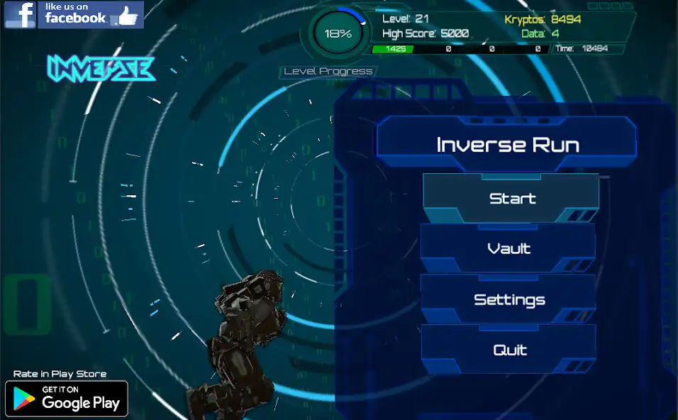 Play Inverse Run as an online game Inverse Run with UptoPlay