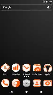 Play Inverted White and Orange Icon Pack ✨Free✨