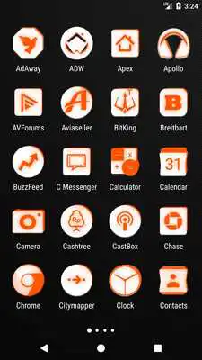 Play Inverted White and Orange Icon Pack ✨Free✨