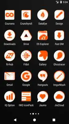 Play Inverted White and Orange Icon Pack ✨Free✨