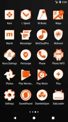 Play Inverted White and Orange Icon Pack ✨Free✨