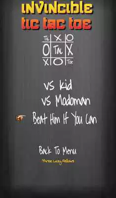 Play Invincible Tic Tac Toe