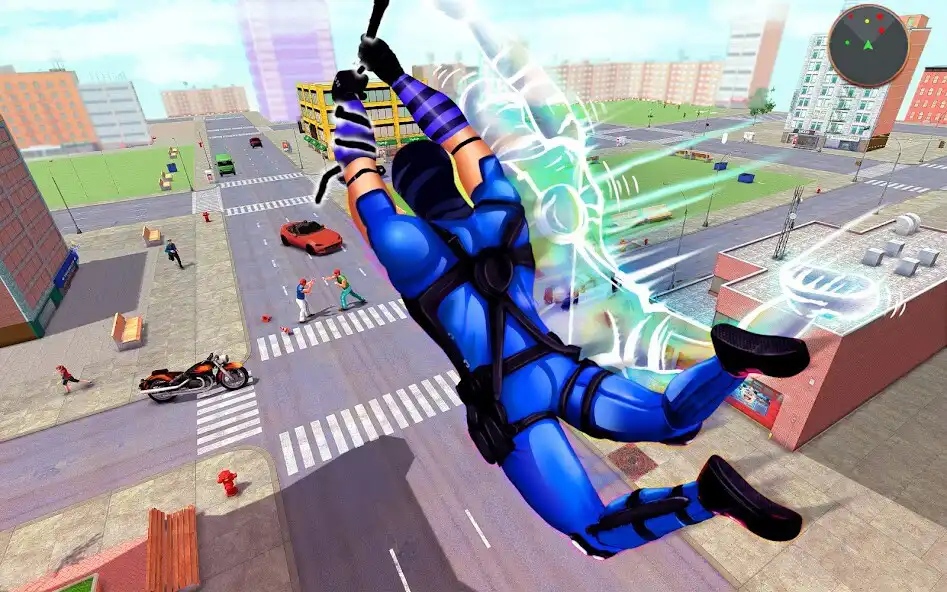 Play Invisible Ninja Rope Hero Game as an online game Invisible Ninja Rope Hero Game with UptoPlay