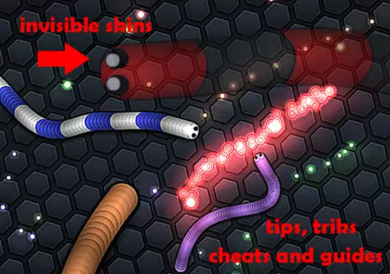 Play Invisible Skins for Slitherio