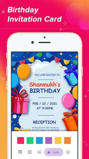 Play Invitation maker and Card designs as an online game Invitation maker and Card designs with UptoPlay