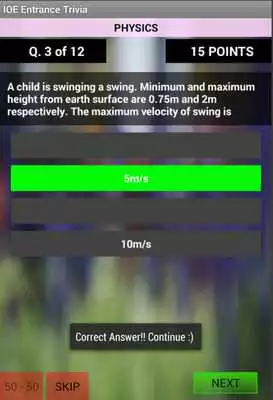 Play IOE Entrance Trivia