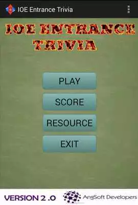 Play IOE Entrance Trivia