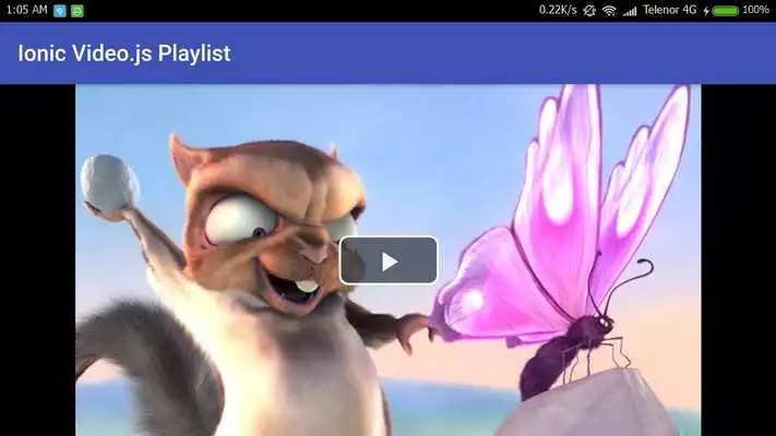 Play Ionic Video.js Playlist