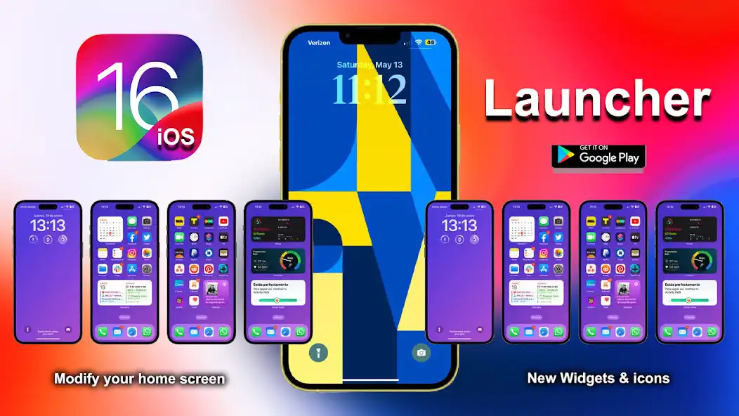 Play iOS 16 Launcher for iPhone  and enjoy iOS 16 Launcher for iPhone with UptoPlay